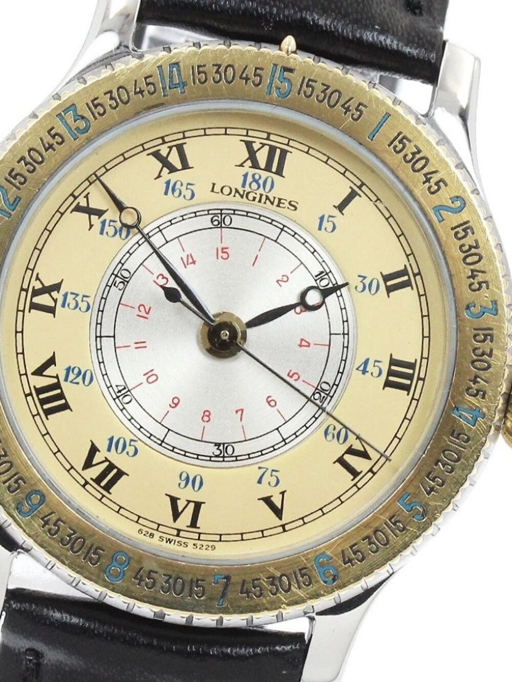 LONGINES Lindbergh Hour Angle Gold / Silver Dial Automatic Boy's Watch_954069
